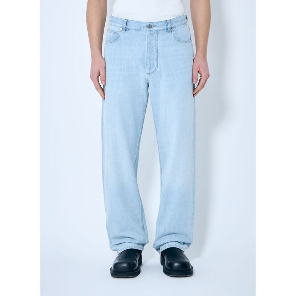 Bottega Veneta Men Extra Bleached Wide Leg Jeans
